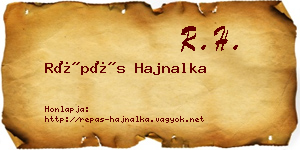 Répás Hajnalka névjegykártya