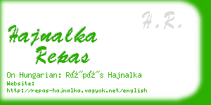 hajnalka repas business card